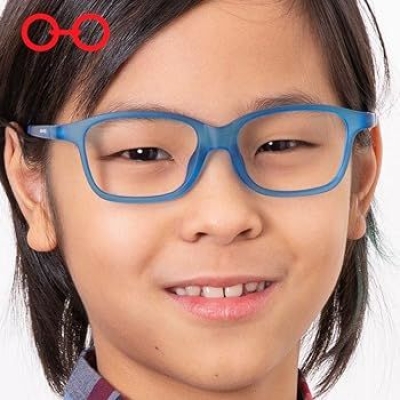 Miraflex Edy Blue 49 kids eyeglass frame 8-12 years