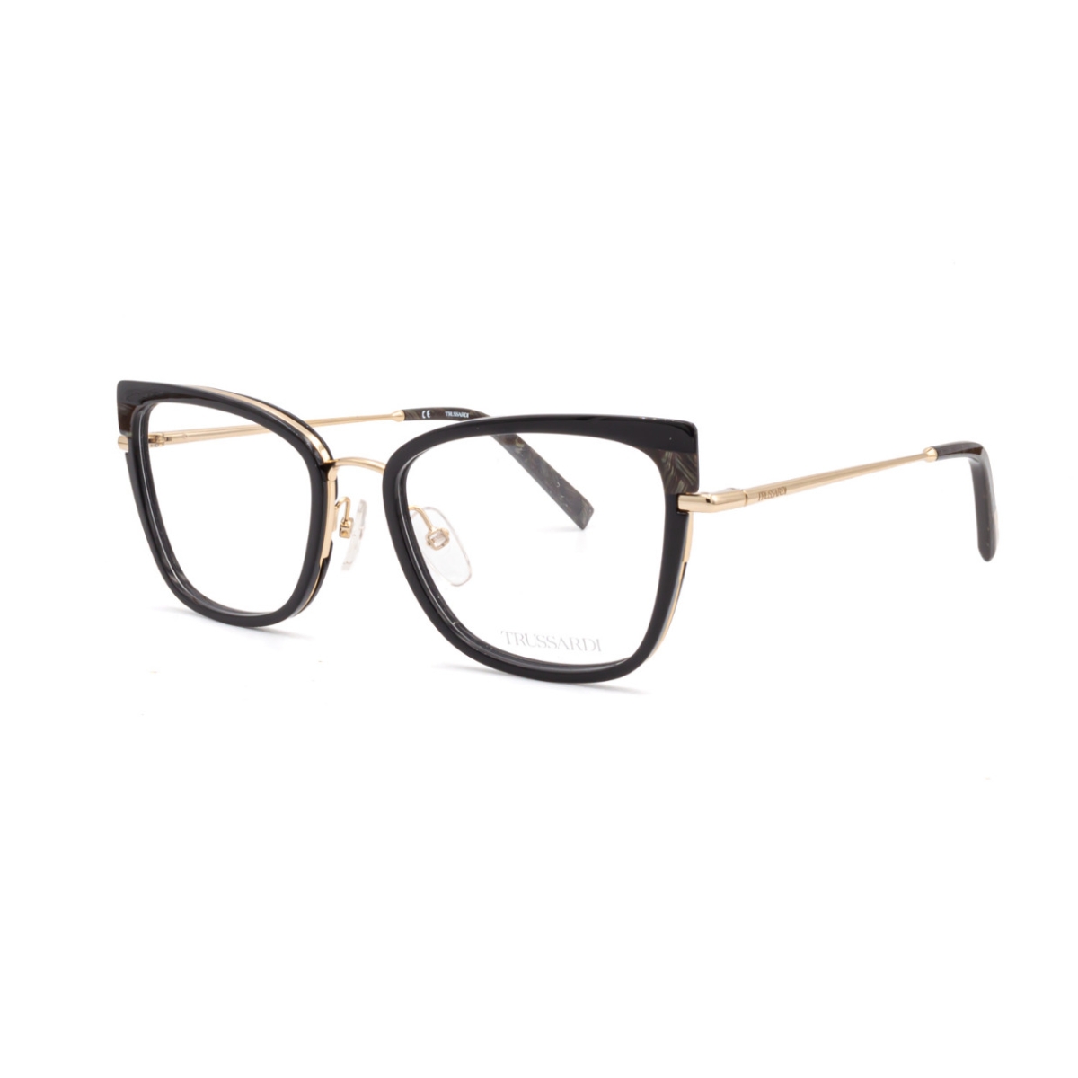 Trussardi VTR501 300 оригинална рамка за очила в черно Trussardi VTR501 300 оригинална рамка за очила в черно