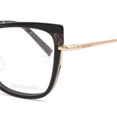 Trussardi VTR501 300 оригинална рамка за очила в черно Trussardi VTR501 300 оригинална рамка за очила в черно