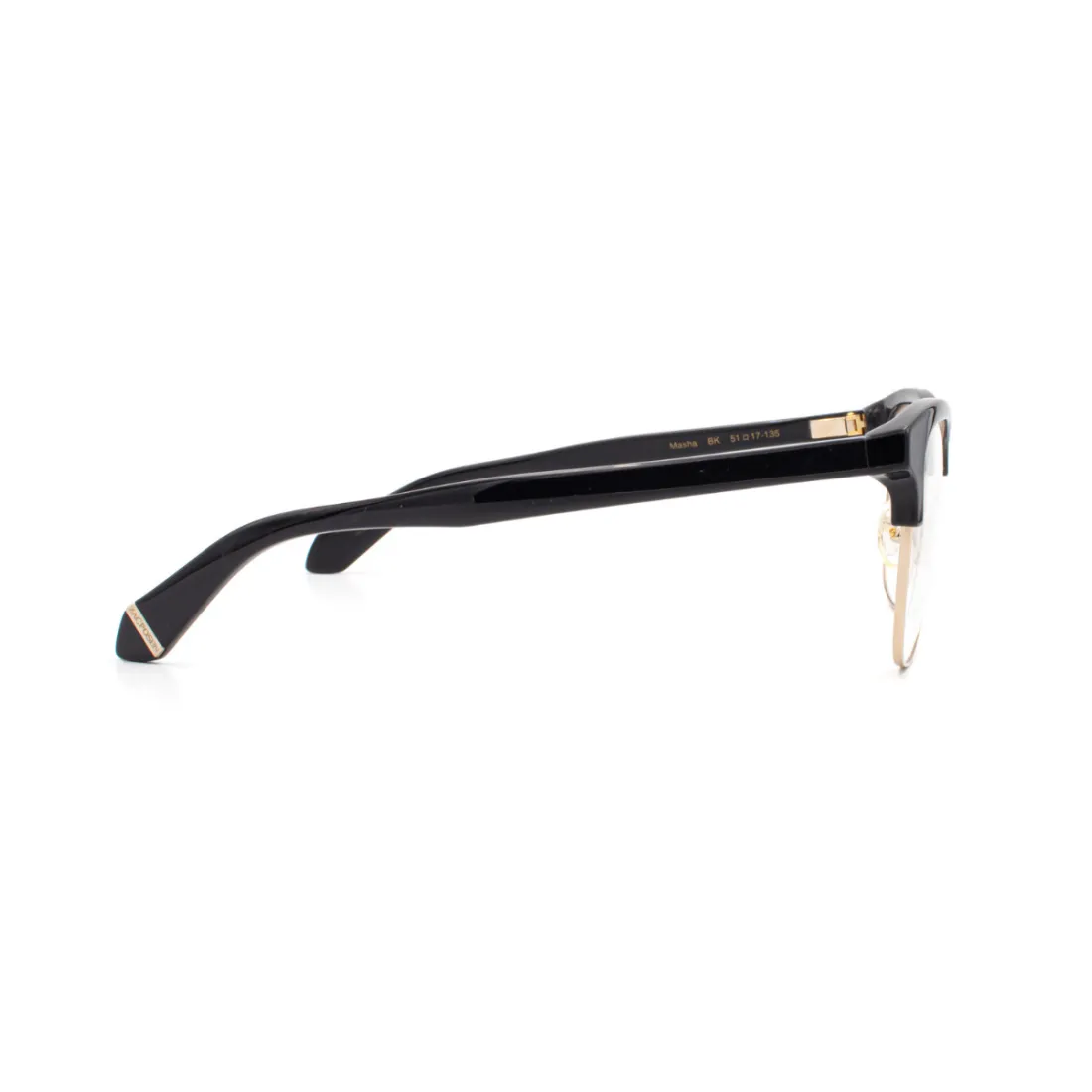 Zac Posen Black Gold Frames Masha BK 51017-135 Plein-Air Black and Gold Frame - Articient main image 4