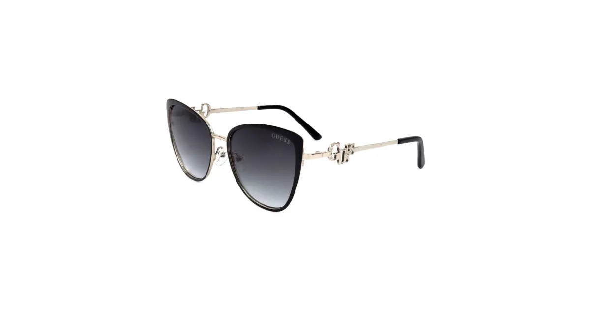 GUESS FACTORY GF6141-01B-56  Sunglasses Size 56mm 140mm 17 black GUESS GF6141 5601B Sunglasses, Multi-Colour, One Size  main image 2