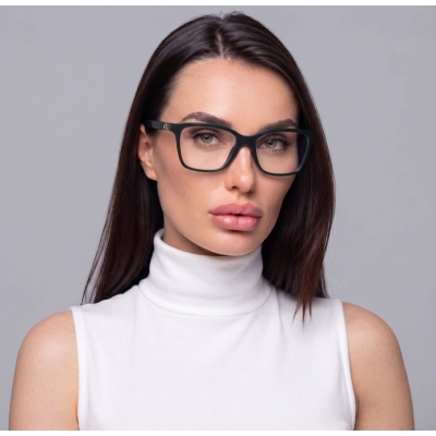 Armani Exchange AX3146U 8416 52 стилна дамска ацетатна рамка за очила в черно