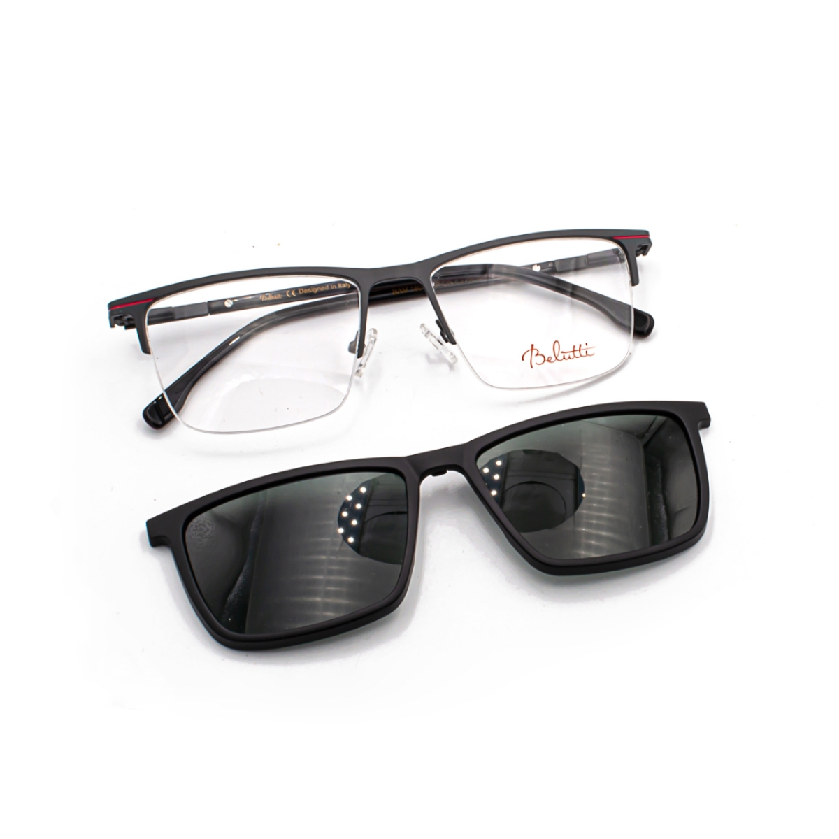 Belutti BAM160 C2 men eyeglass clip-on frame Belutti BAM160 C2 men eyeglass clip-on frame