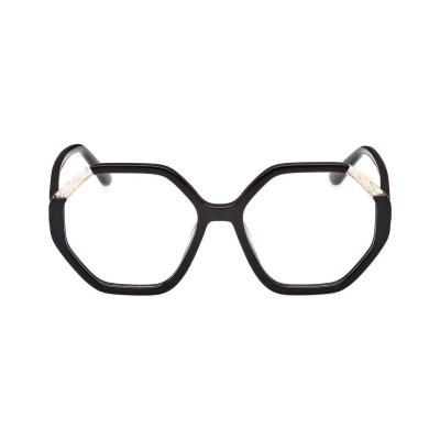 Guess GU2951 001 53 многоъгълна ацетатна дамска рамка в черно