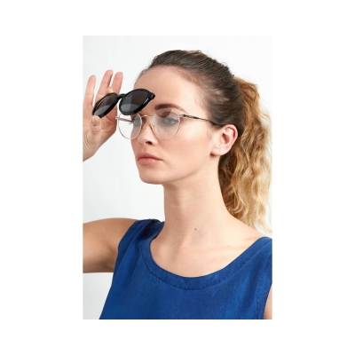 Polaroid PLD6132/CS J5G99 51 Unisex Clip-on Eyeglass Frame