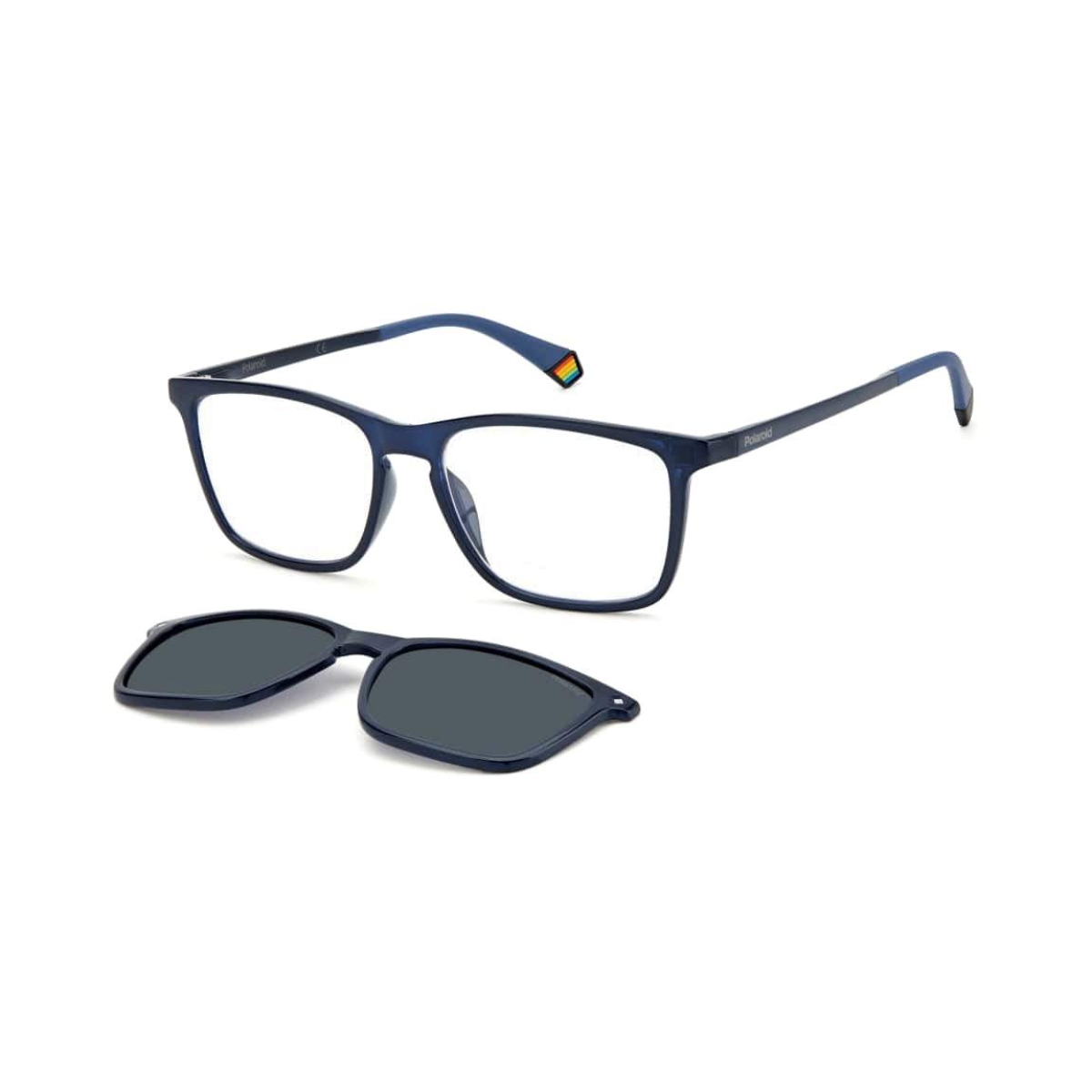 Polaroid PLD6139/CS GEG99 55 Unisex Clip-on Eyeglass Frame