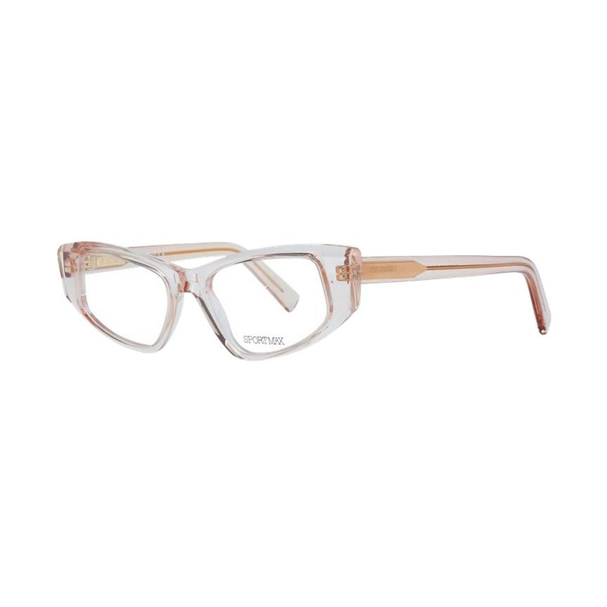 Sportmax SM5003 090 51 стилна дамска ацетатна рамка в прозиращо бежово Sportmax SM5003 090 51 стилна дамска ацетатна рамка в прозиращо бежово