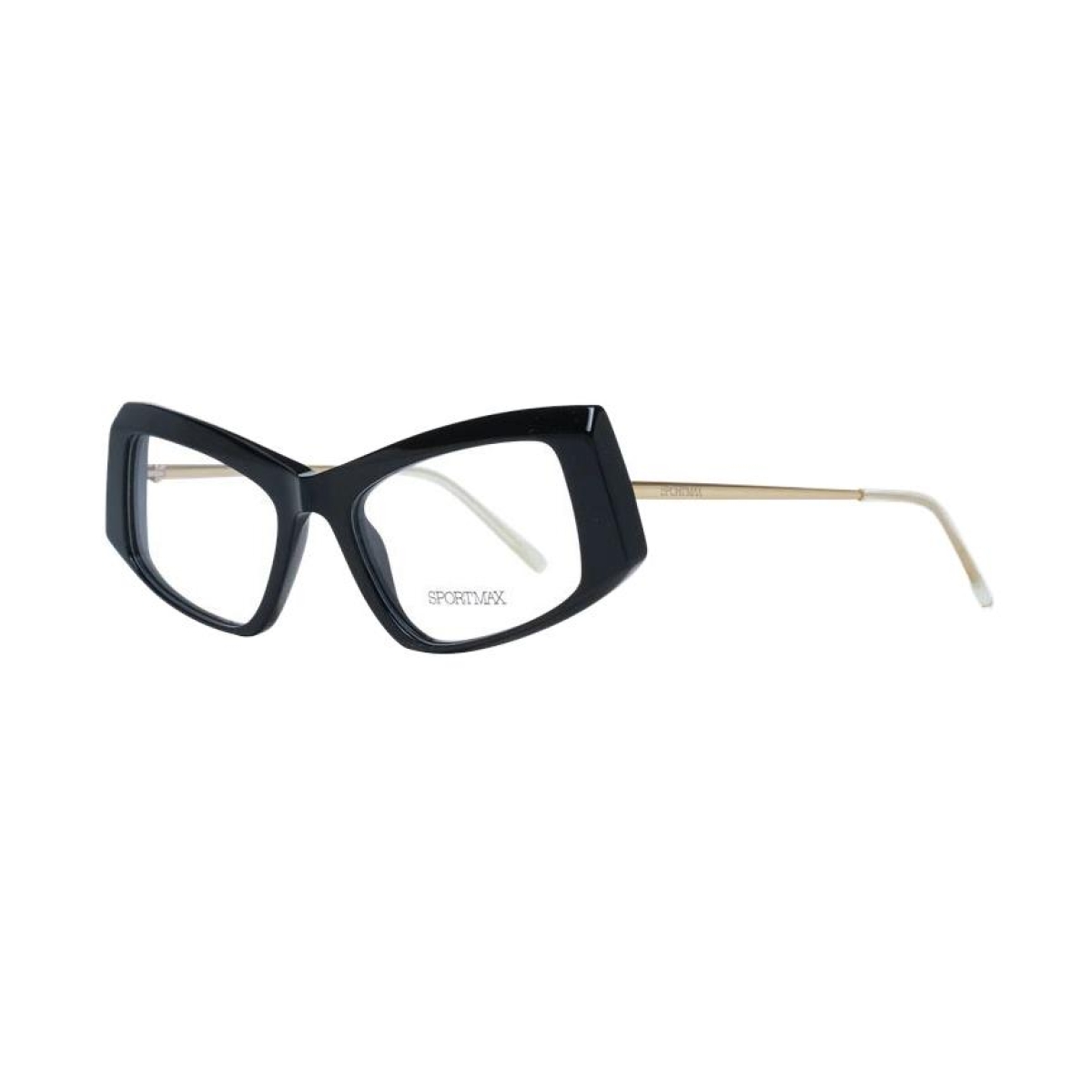 Sportmax SM5005 001 52 стилна дамска многоъгълна рамка за очила в черно