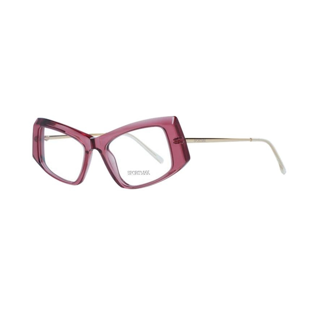 Sportmax SM5005 069 52 стилна дамска многоъгълна рамка за очила в розово