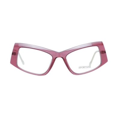 Sportmax SM5005 069 52 стилна дамска многоъгълна рамка за очила в розово