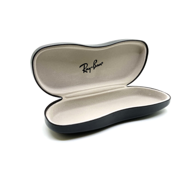 Original Ray-Ban Hard Eyeglass Case - Black Textured Leather